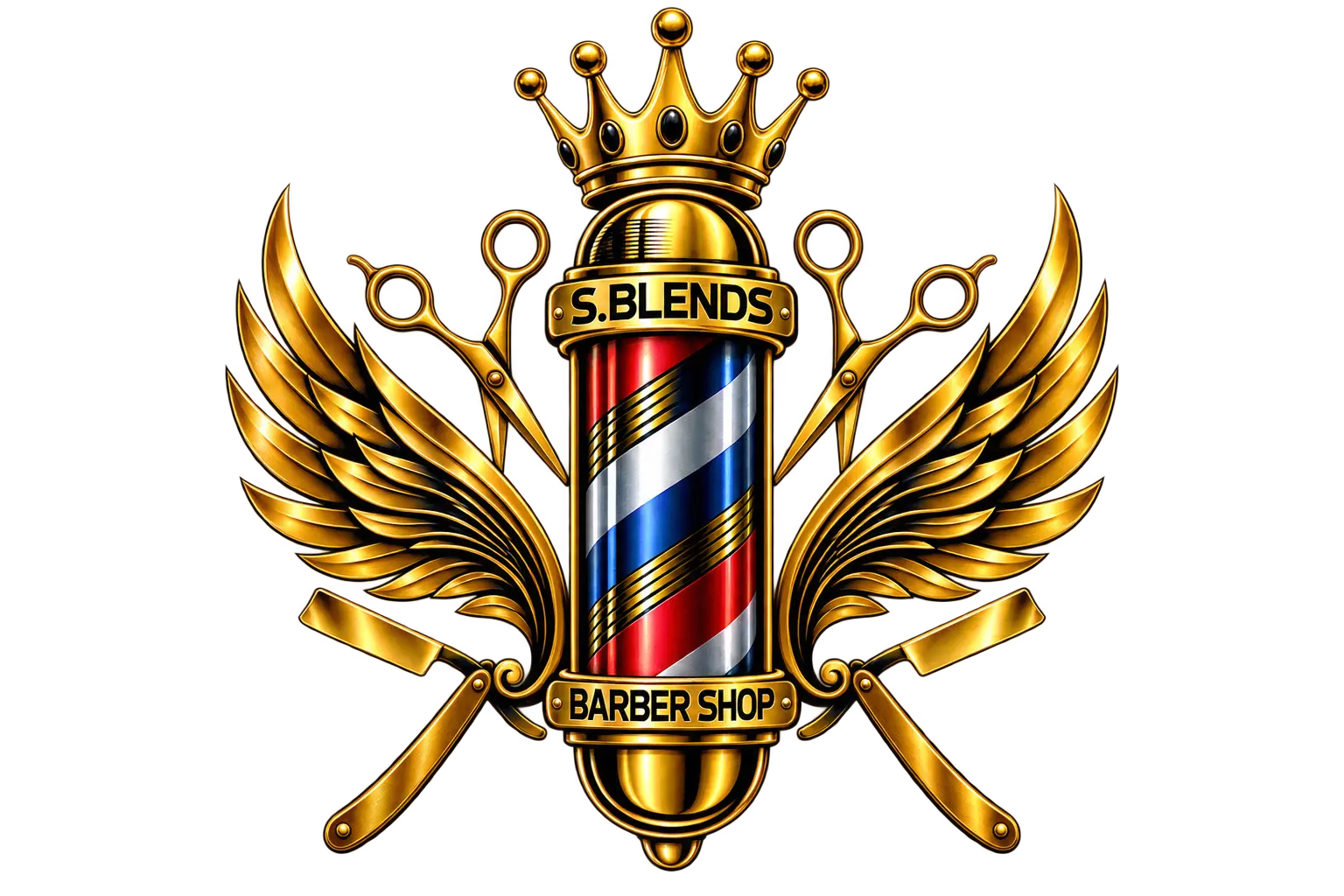 S Blends Barbershop logo